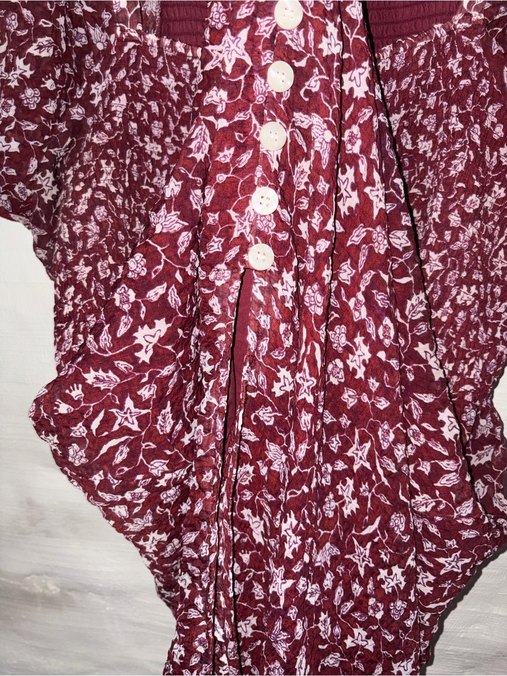 Madewell Lucie Smocked Midi Dress - Picture 6 of 6